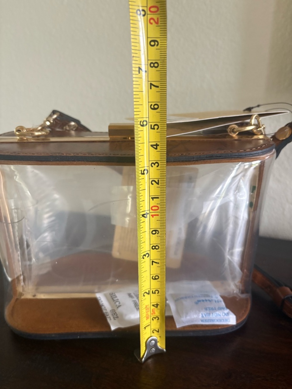 Patricia Nash Clear and Brown Crossbody Bag - Picture 7 of 8